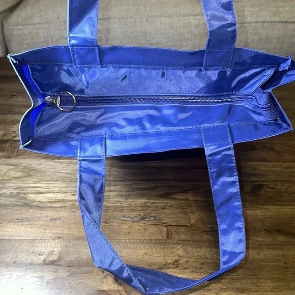 VTG 1999 hello kitty sanrio co. smiles ltd blue nylon tote handbag - Picture 12 of 16